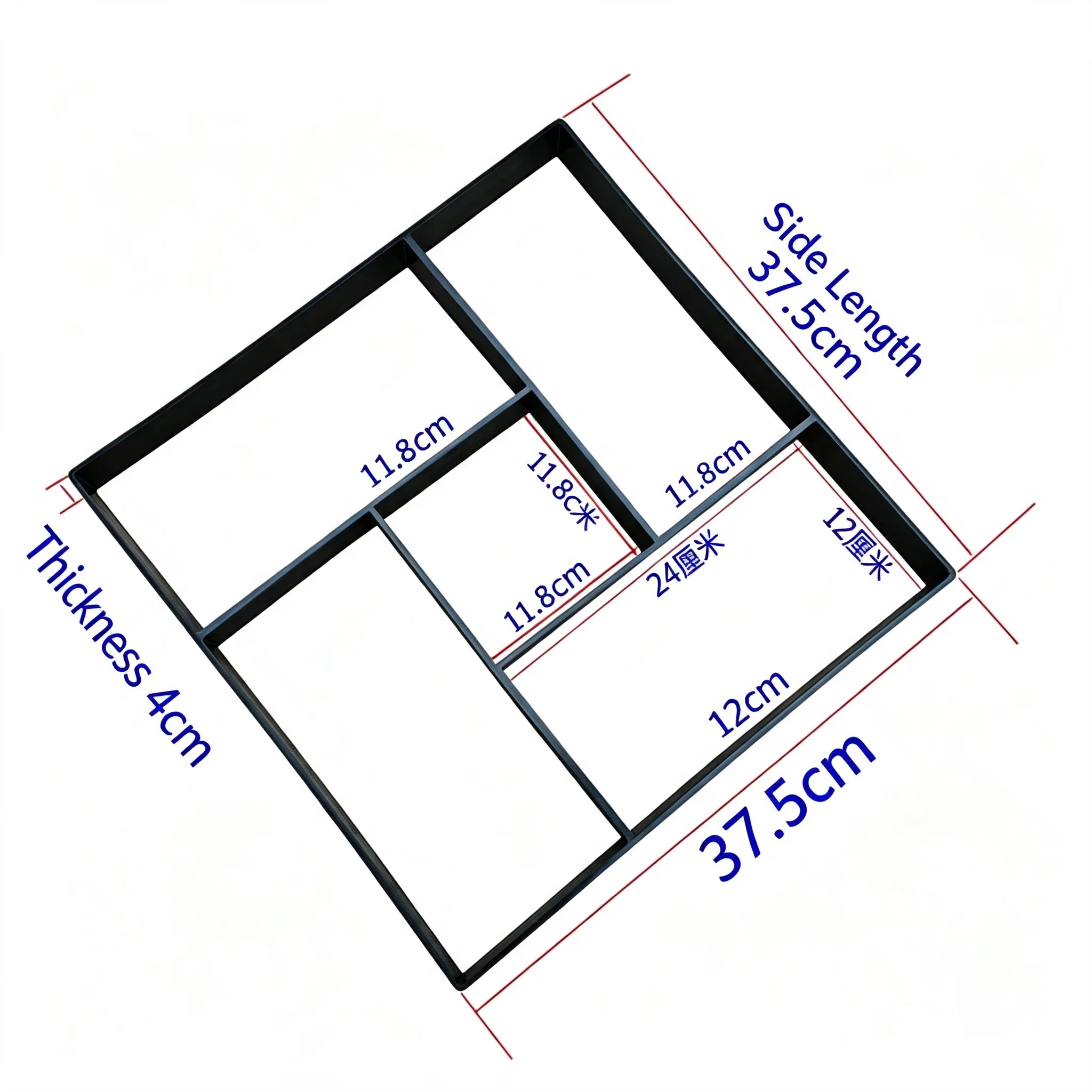 Plastic Mortar Paving Mold Cement Floor Tile Mould For Villa Courtyard Garden Parking Lot Landscape Road Decoration