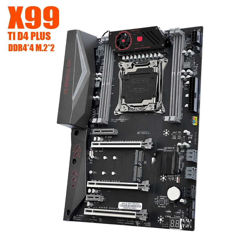 

X99 X99-TI D4 PLUS main board 4 channels 10 layers PCB 8 items power supply