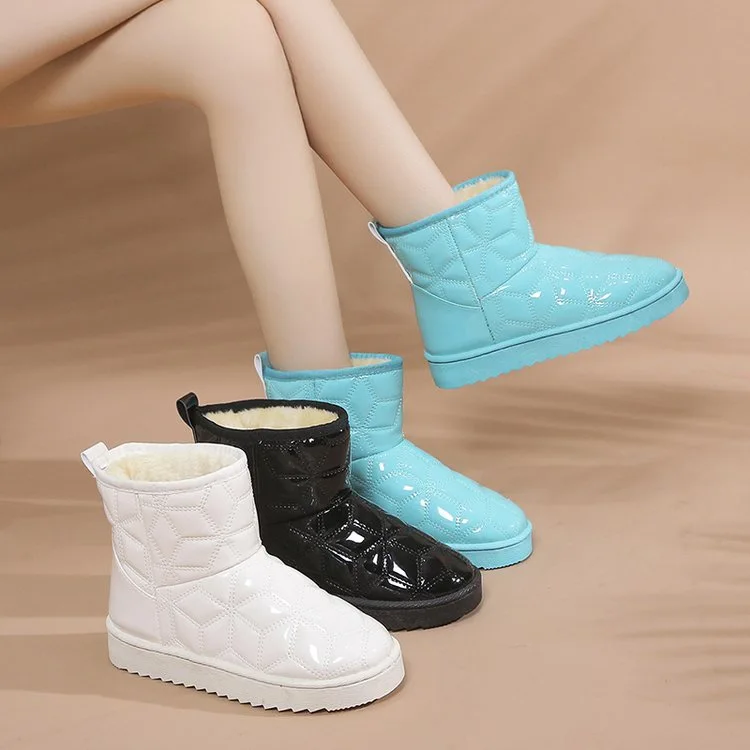 

Snow Boots Women Winter Waterproof Mid-Calf Boots 2022 New Plus Velvet Warm Non-slip Cotton Soft Shoes Botas De Nieve Para Mujer