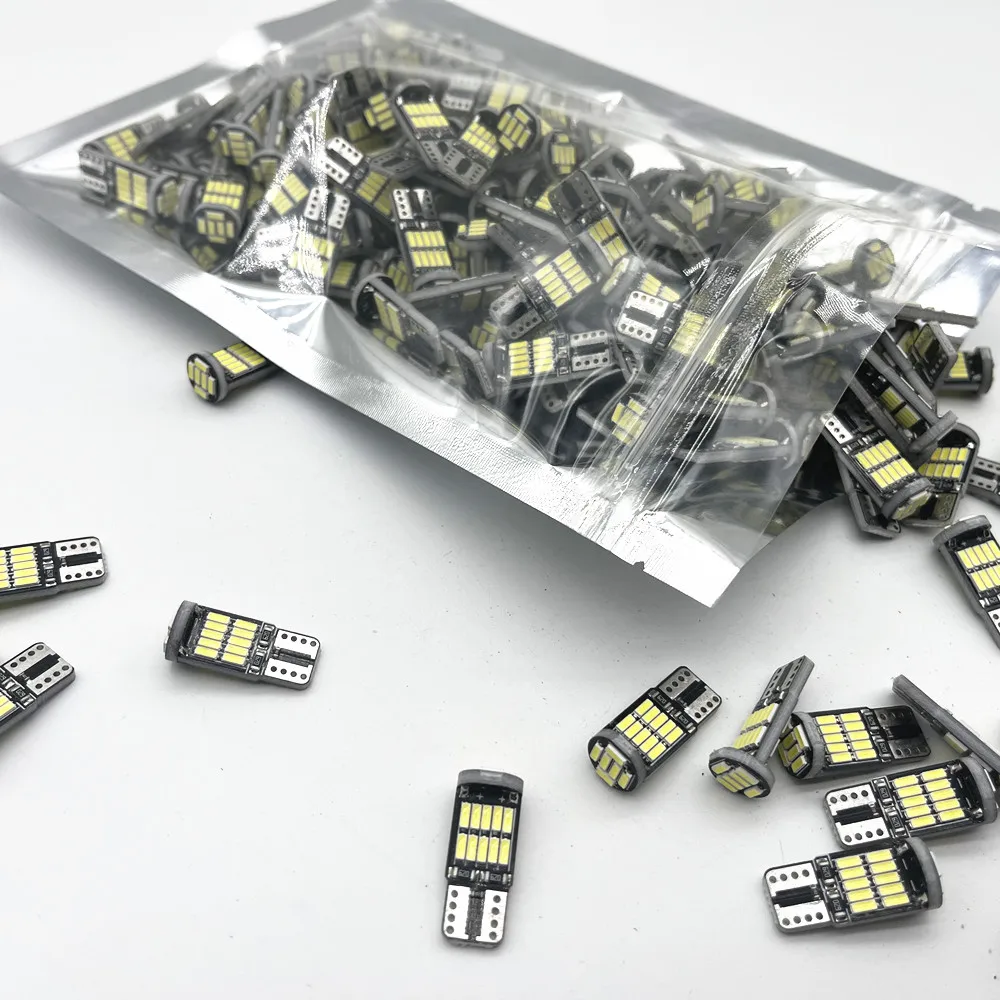 Wholesaale CANBUS T10 26SMD 4014Chips T10 Led 194 501 White Signal Lamp Dome Reading Clearance Lights Car Interior Lights