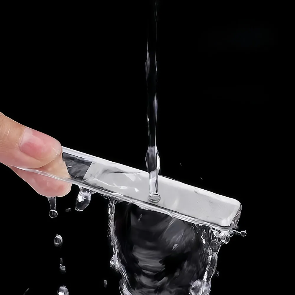 مبرد أظافر زجاجي نانو احترافي بمقبض مزدوج الجوانب مضاد للانزلاق مع حافظة جلدية لإكسسوارات أظافر الصالونات المنزلية