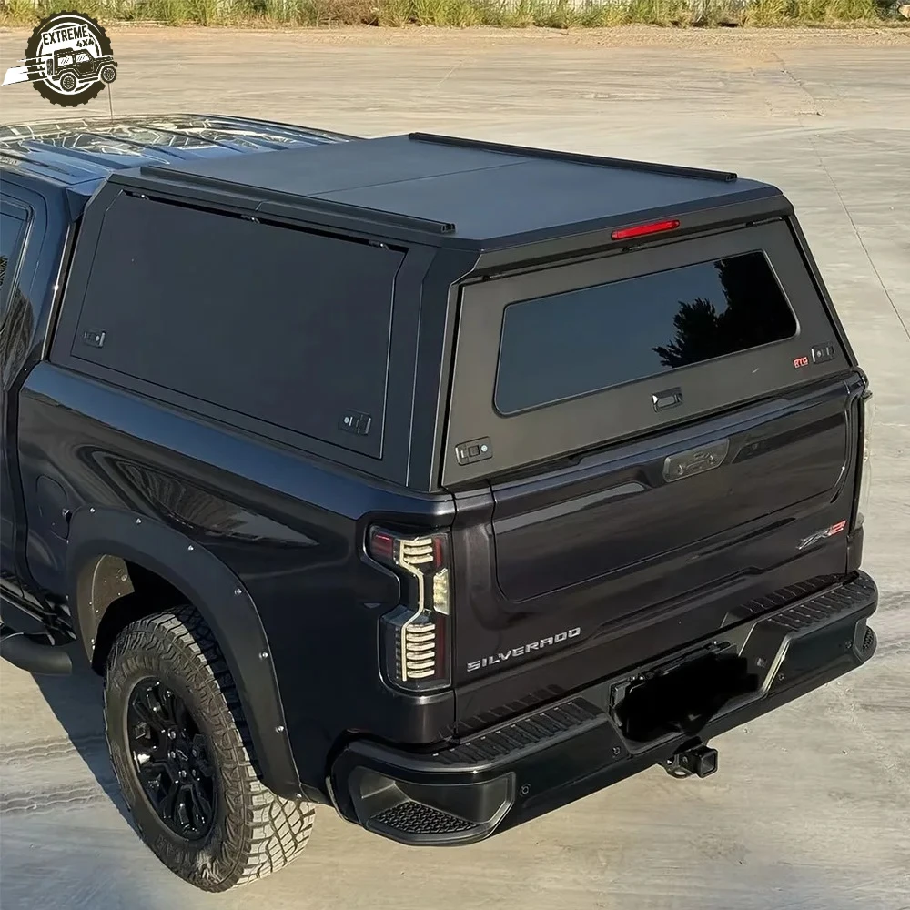 Cubierta de Aluminio para Camioneta de 5.5, 6.5 y 8 pies, Toldo Rígido para Camioneta, Compatible con Chevrolet Silverado 1500 2018