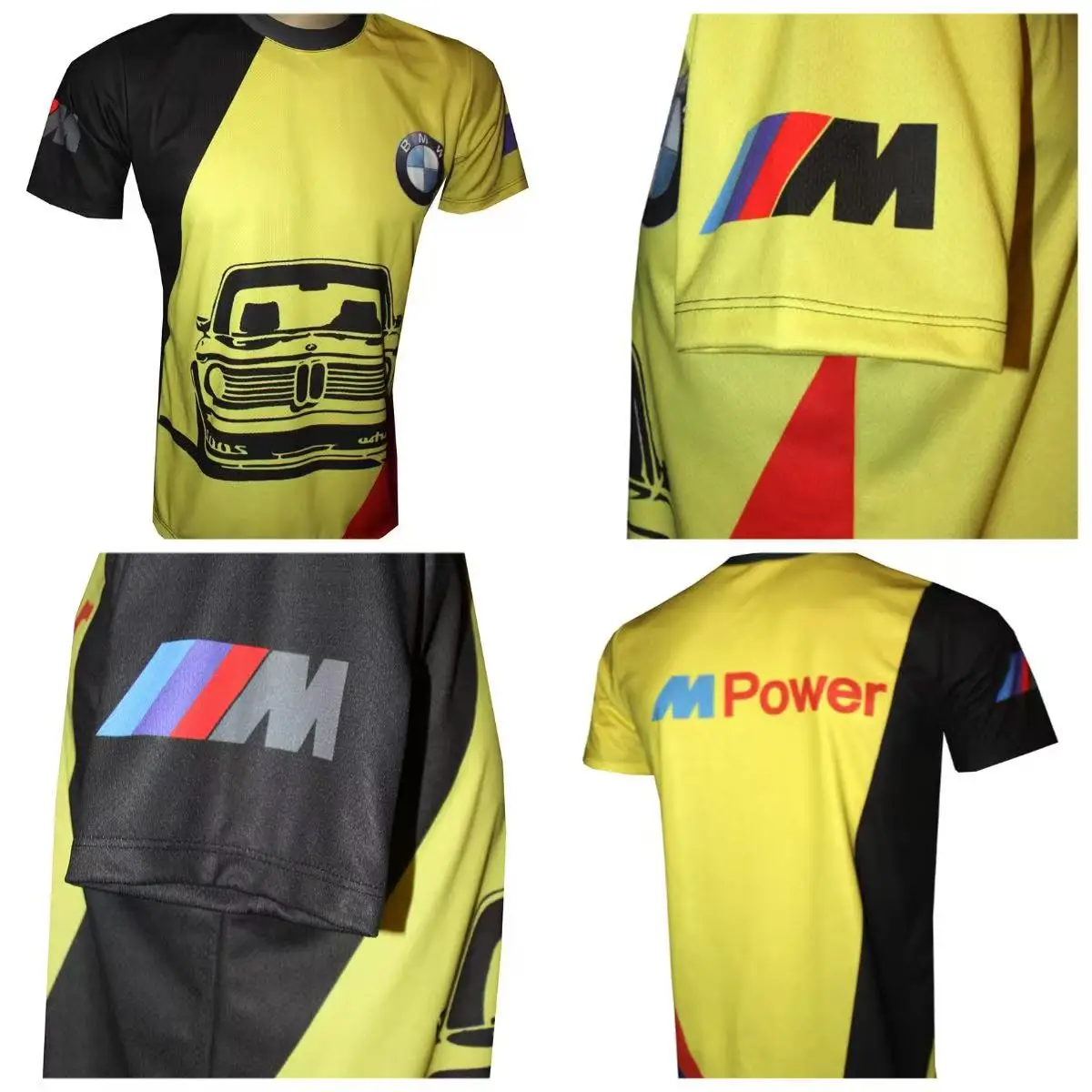 

2025 Summer BMW Men's Motorcycle Racing Trend Quick Drying Short Sleeve Brand T-Shirt Comfortable Breathable Casual Loose Y2K