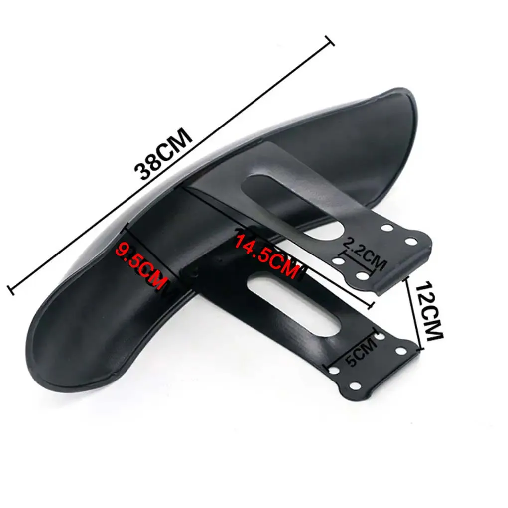 Motorcycle Front Wheel Fender Retro Black Metal Tire Position Mudguard Splash Guard for Honda CG125 Racer Universal  Mudguard