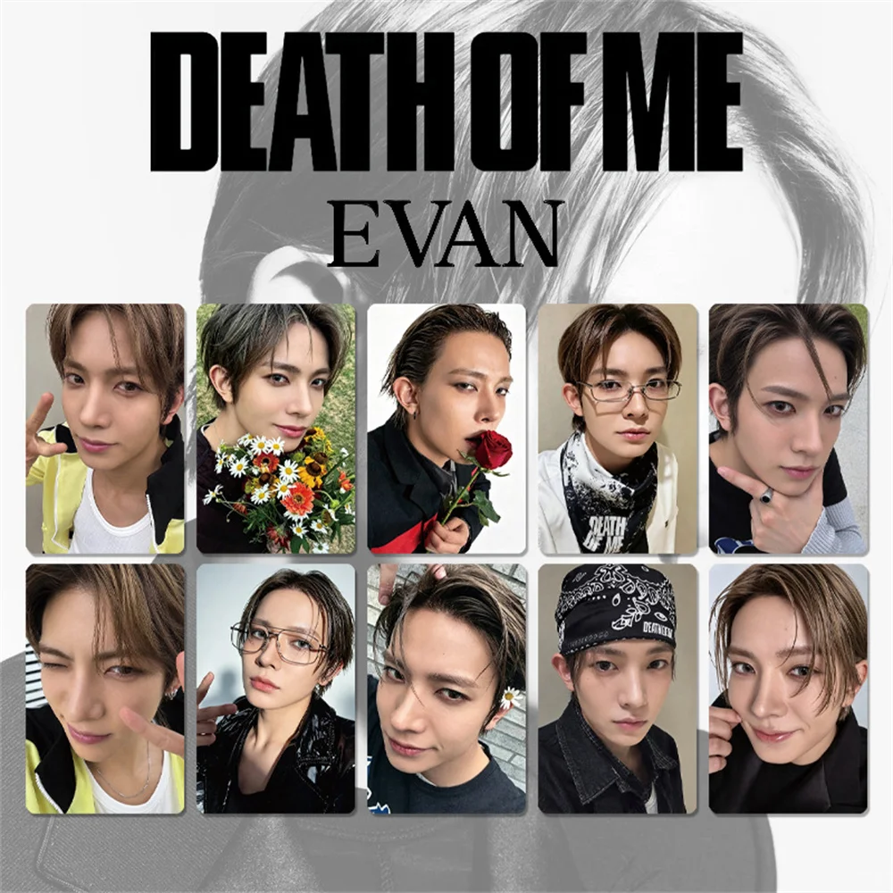 EVAN New Album DEATH OF ME HD Photocards High Quality Coated Paper LOMO Cards 2Pcs/Set Double Sides Glossy Postcard Fans Gift