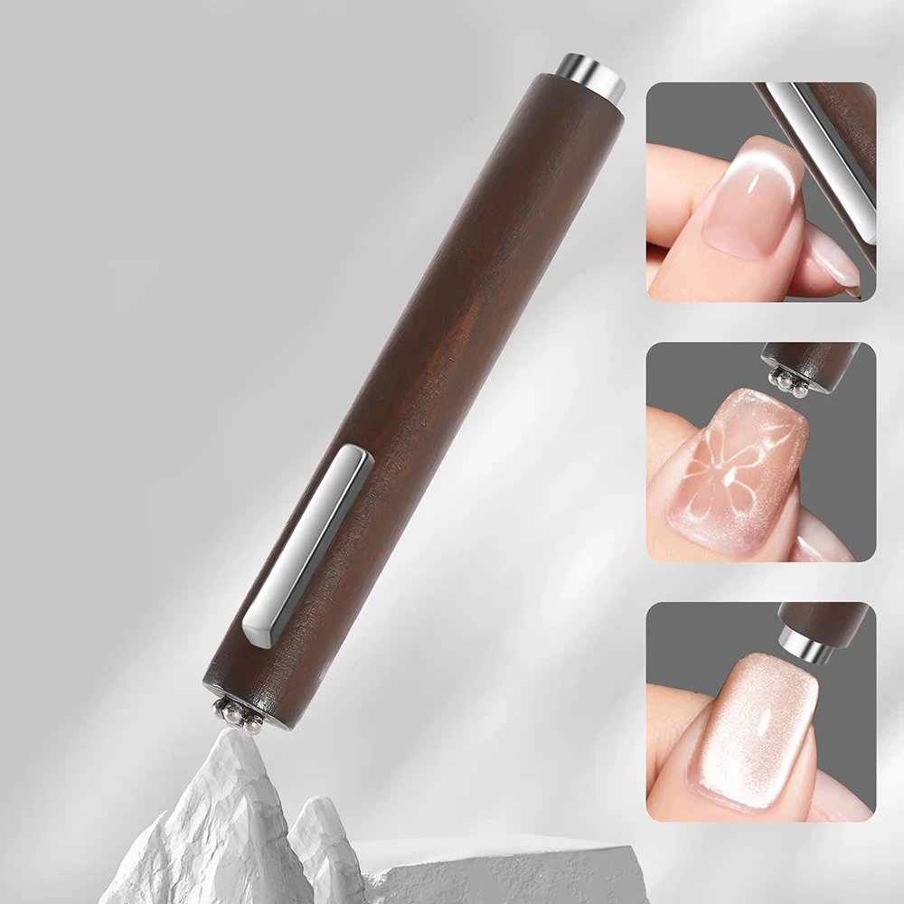 Large 3-in-1 Cat Eye Magnet — Extra-Strong, Thickened, and Enlarged Cylindrical Nail Art Tool with Super Magnetic Force