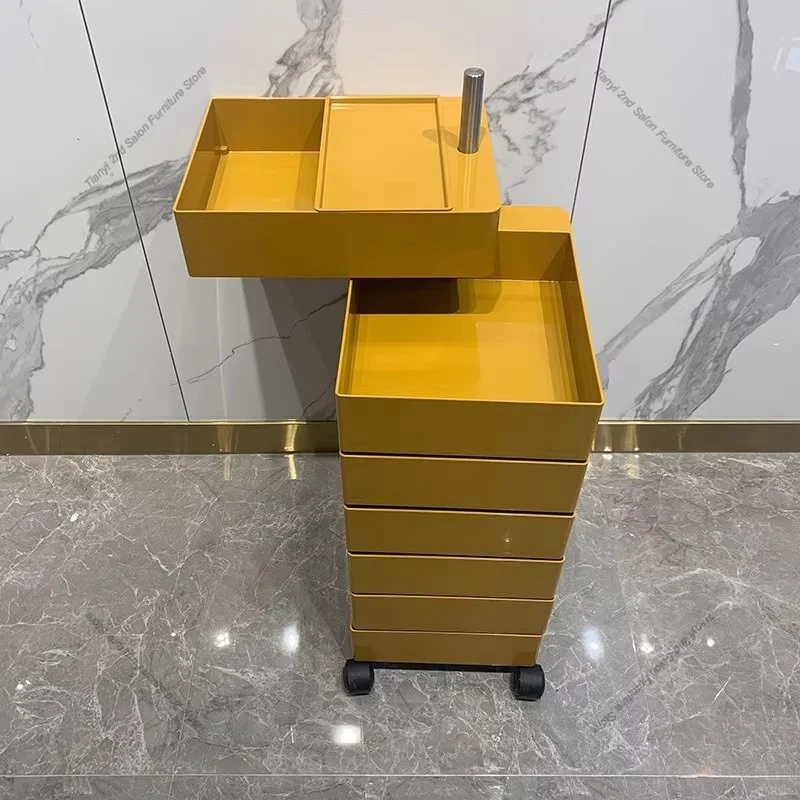 Nordic Luxury Salon Trolley Barbershop Drawer-type Hair Salon Storage Tool Cabinet Creativity Salon Furniture Kosmetik Wagen FYS