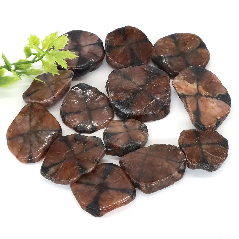 Natural Cross Chiastolite Stones Tumbled Quartz Crystals Healing Bulk Mineral Specimen Reiki Gemstones Home Aquarium Decoration