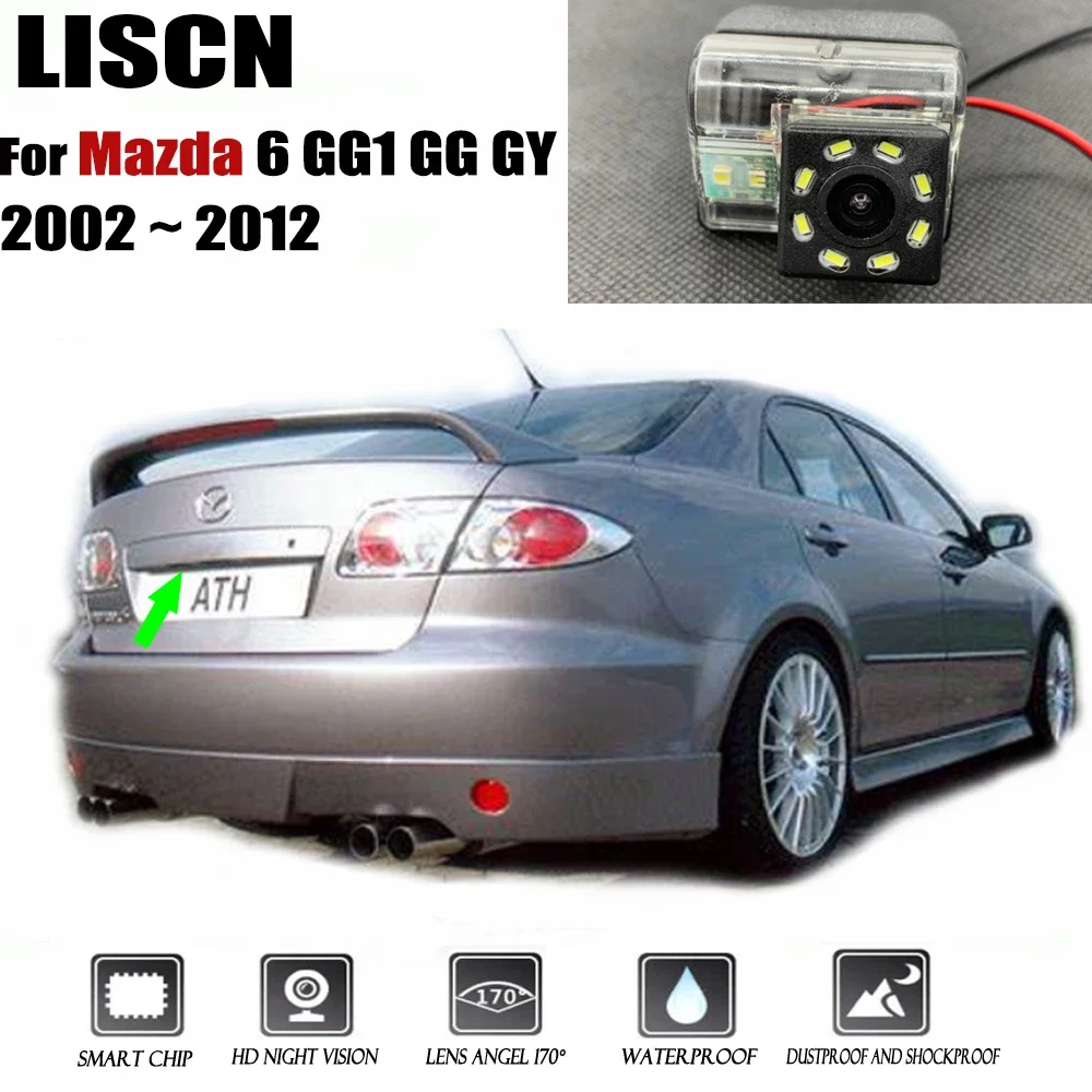Car Rear Camera for Mazda 6 GG1 GG GY Wagon 2002 ~ 2012 HD Night Vision / Reversing Camera / License Plate Camera