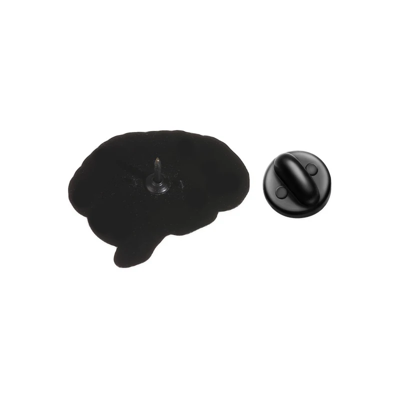 Brain Anatomy Lobes Cerebrum Stem Enamel Badge Science Education Diagram Alloy Pin Brooch Jewelry Gifts For Medical Student 5
