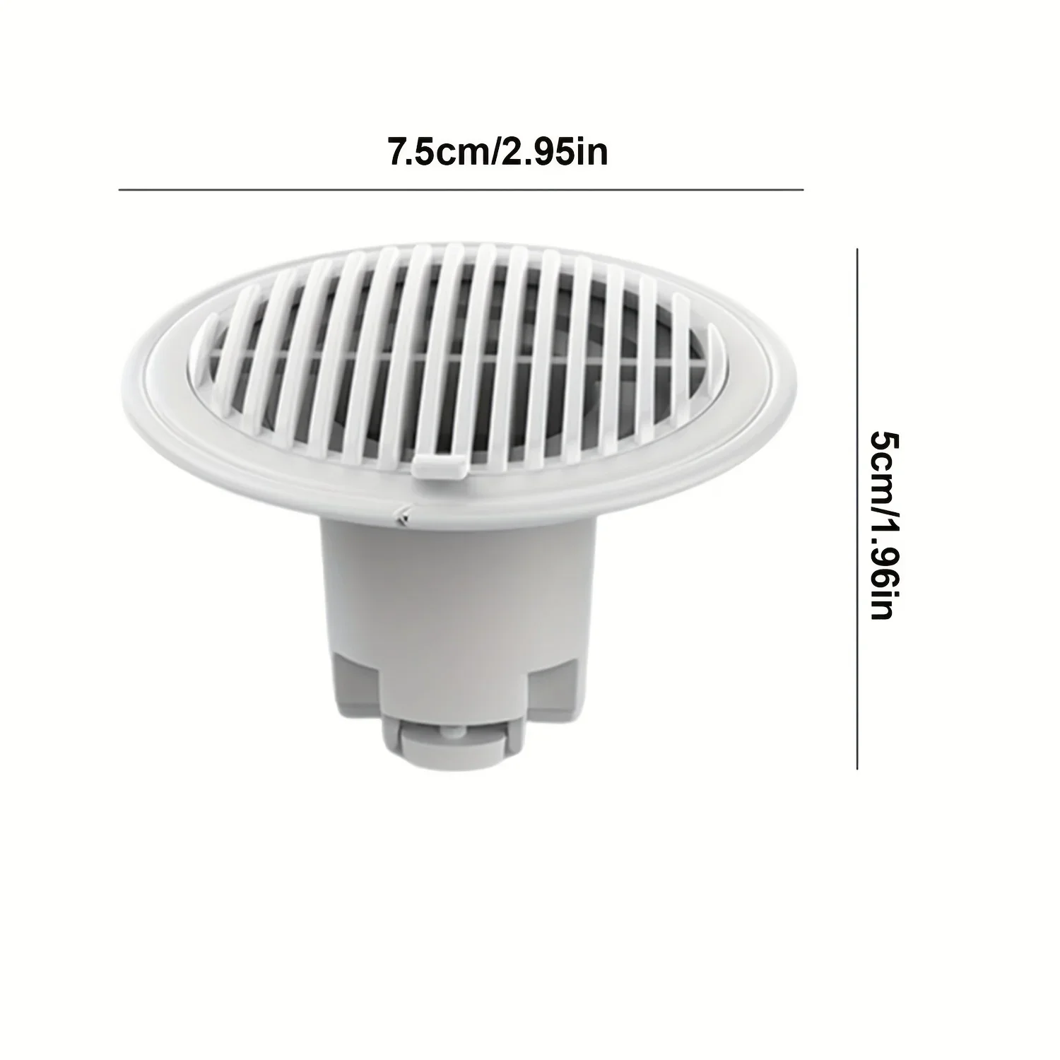 ABS Adjustable Drain Cover, Hair Catcher Shower, Floor Drain Screen Cover, Pipe Anti-Cockroach Device, Control Downpipe Odor