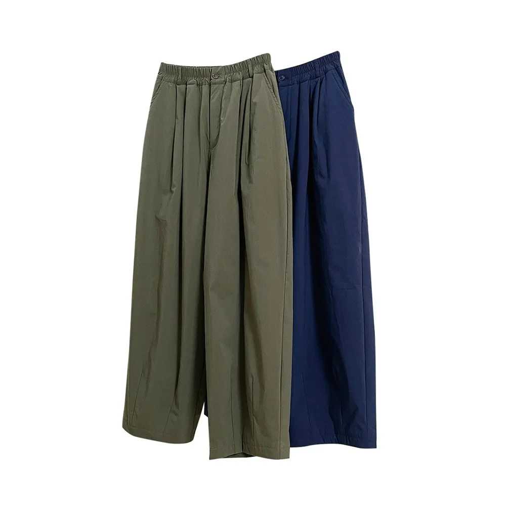 بنطلون مستقيم عالي الخصر، بنطال كاجوال، بنطال رياضي أحادي اللون، دافئ، خريفي نسائي من الصوف السميك وواسع الساق،