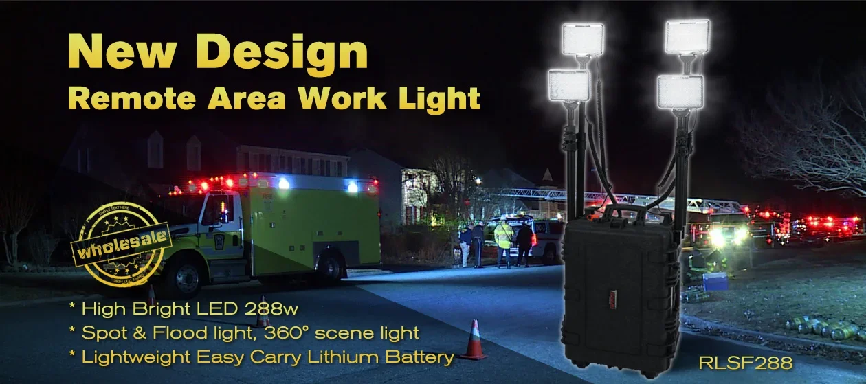 Super bright remote area light 288W outdoor mobile work light industrial remote control light