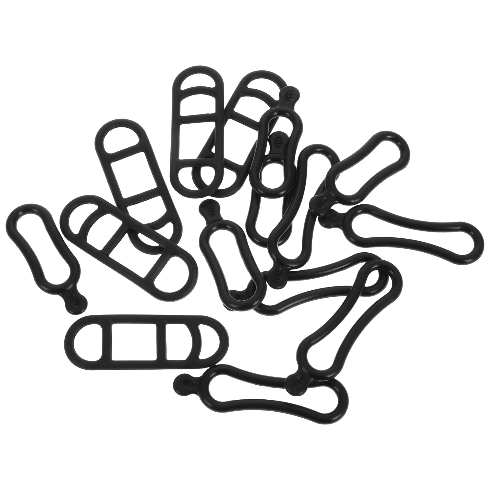 

15 pcs Bicycle Silicone Fixing Bands for Mountain Bikes Cycling Front Light Mounts Holder Stable Reusable