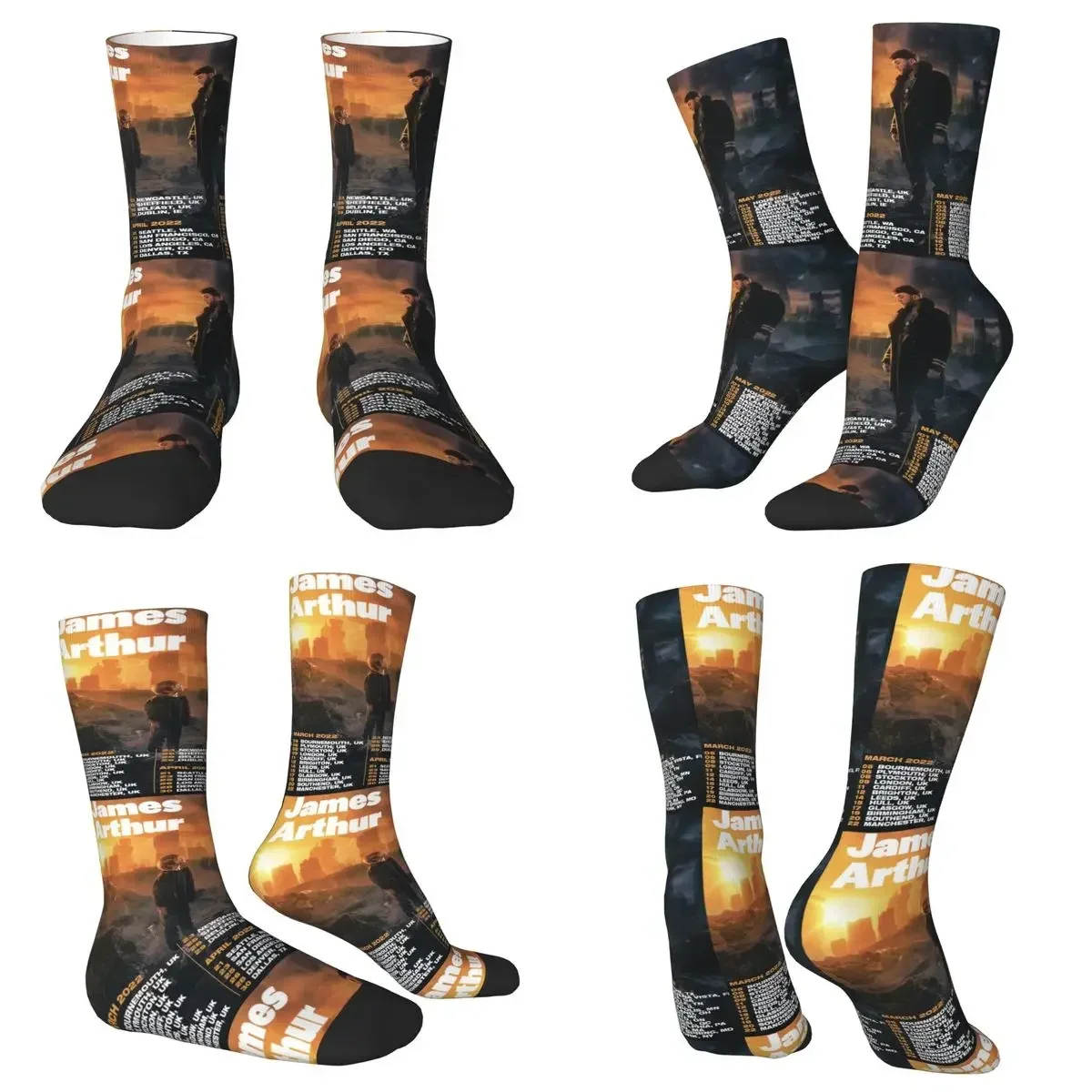 All Seasons Crew Stockings James Arthur Itll All Make Sense In The End Socks Fashion Long Socks Men Women Valentine's Day Gifts