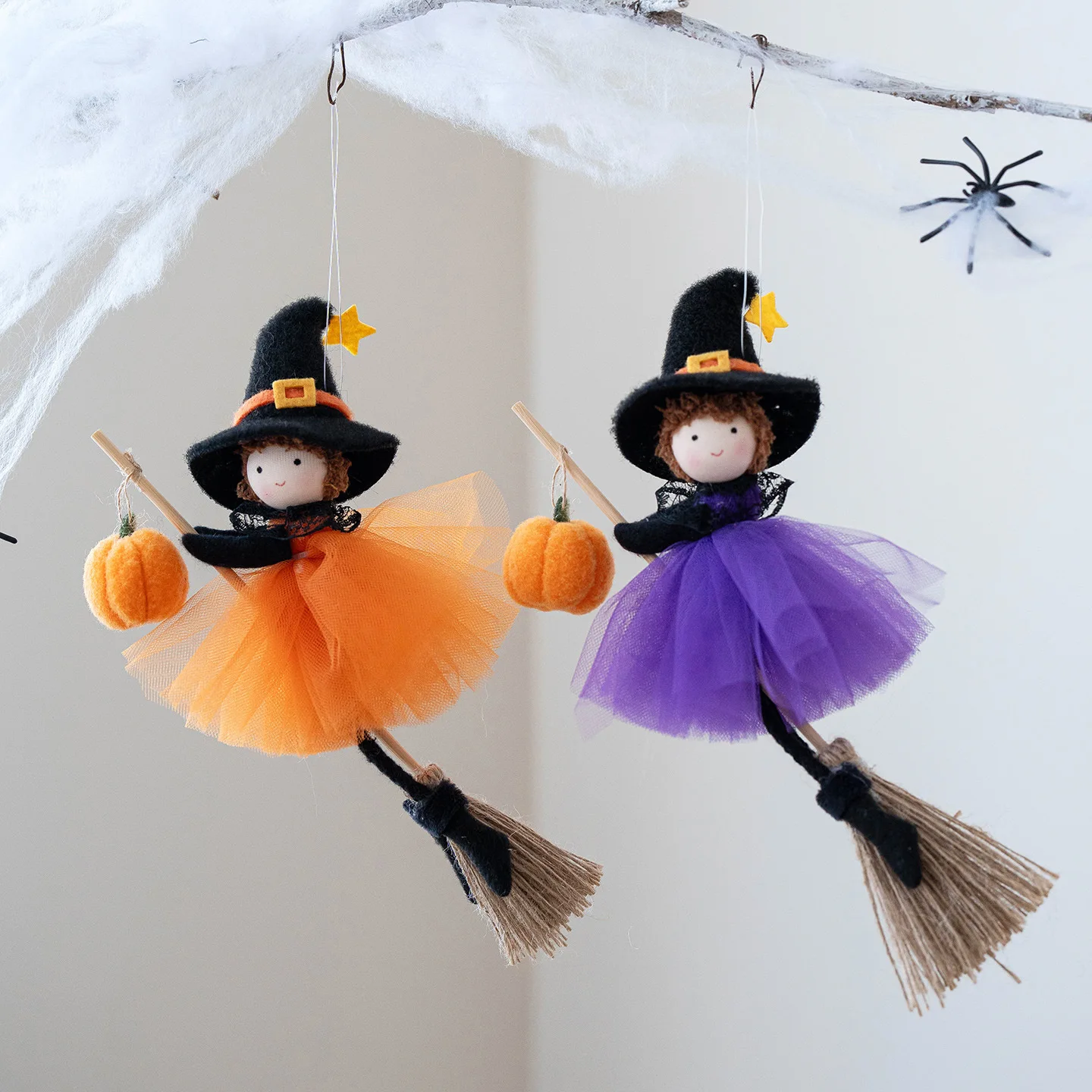 

2Pcs Halloween Decoration Dining Room Table Decor Pumpkins DecorScarecrow Ornaments Witch Fall Harvest Decor Home Decorations