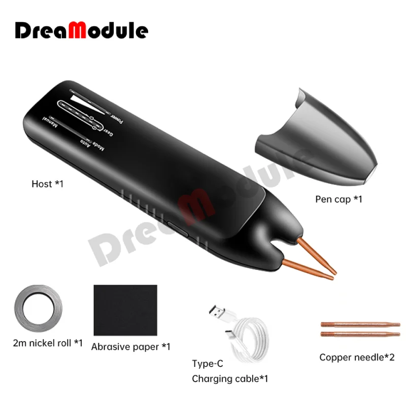 Handheld Mini Spot Welding Machine Built-in 3000mAh Battery Dual Mode Led Over Temperature Protection Household Spot Welder