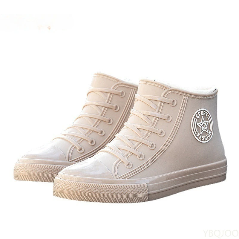 Four Season Fashionable Waterproof and Anti Slip Short Tube Women's Rain Boots for Wearing Wear-resistant and Casual Rain Shoes view 6