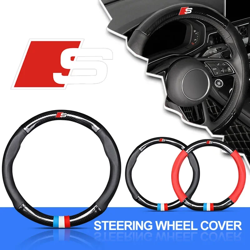 

Кожаный чехол для руля Audi Sline RS TT A3 A4 B8 8P 8V B6 A5 A6