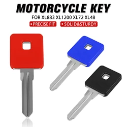 1PCS 2PCS Motorcycle Parts Left Side Ignition Blank Key Uncut Blade Keys For Harley Sportster XL883 XL1200 XL72 XL48
