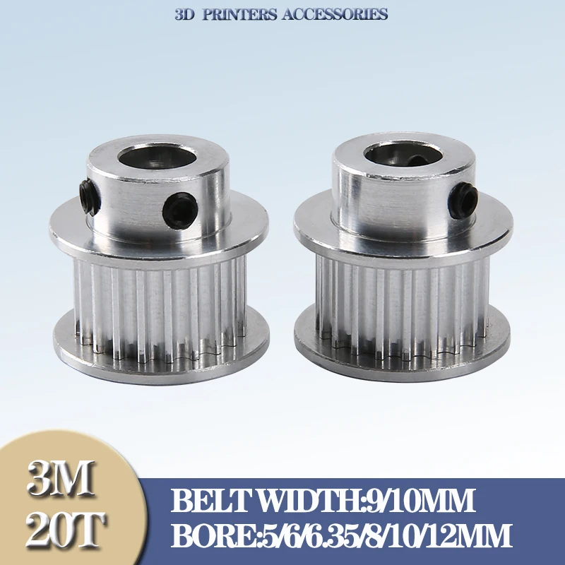 Poulie synaville HTD3M 20 T, alésage 3m BF 5/6/6.35/8/10/12mm largeur de courroie 10/15mm 3M, poulie à courroie 20 dents