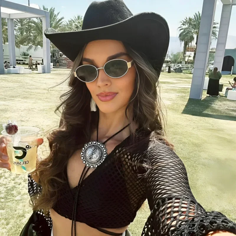 2024 جديد ليزا نفس النمط النظارات الشمسية النسائية البيضاوي الفرنسية الرجعية نمط النظارات الشمسية السيدات الكلاسيكية UV400 واقية من الشمس نظارات الشمس #3