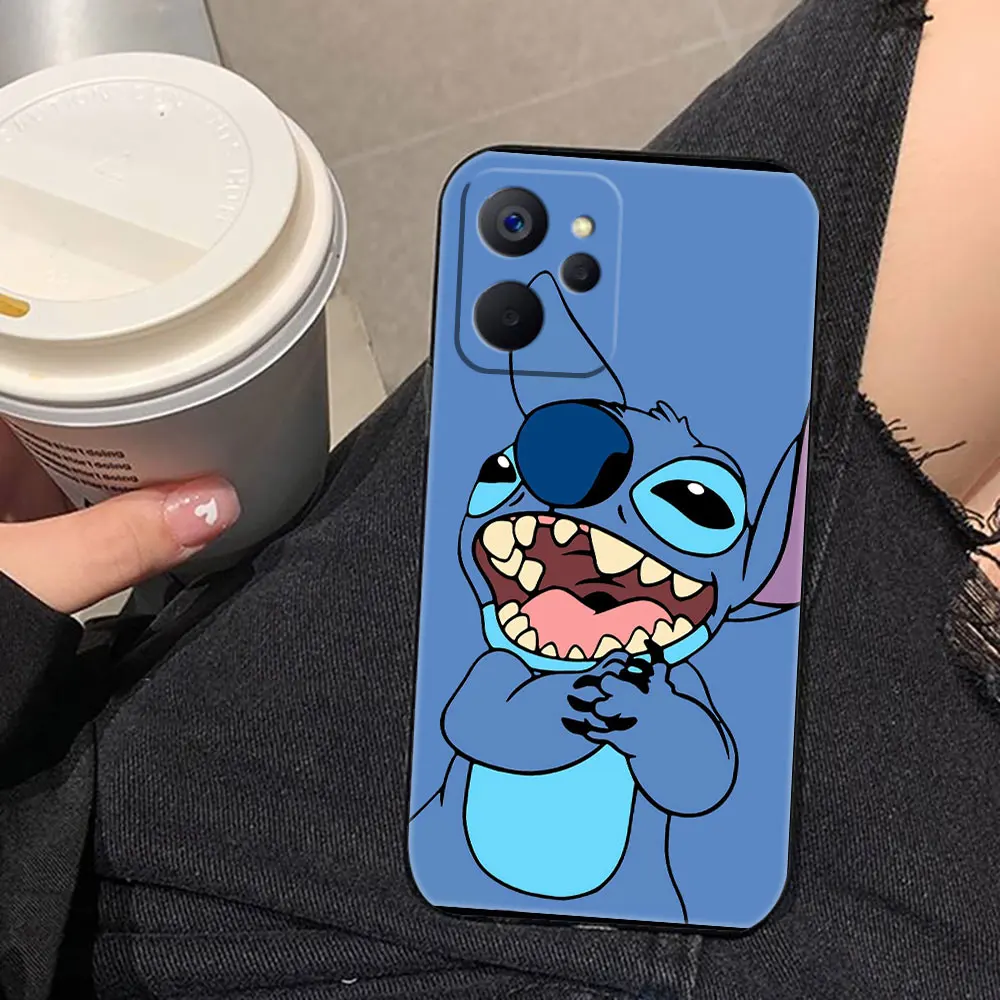 Cartoon Disney Cute Lilo Stitch Cover Phone Case For OPPO Realme 13 12 11 10 9 9i 8 8i 7 7i 6 5 5i 3 Pro Plus Case Funda Coque