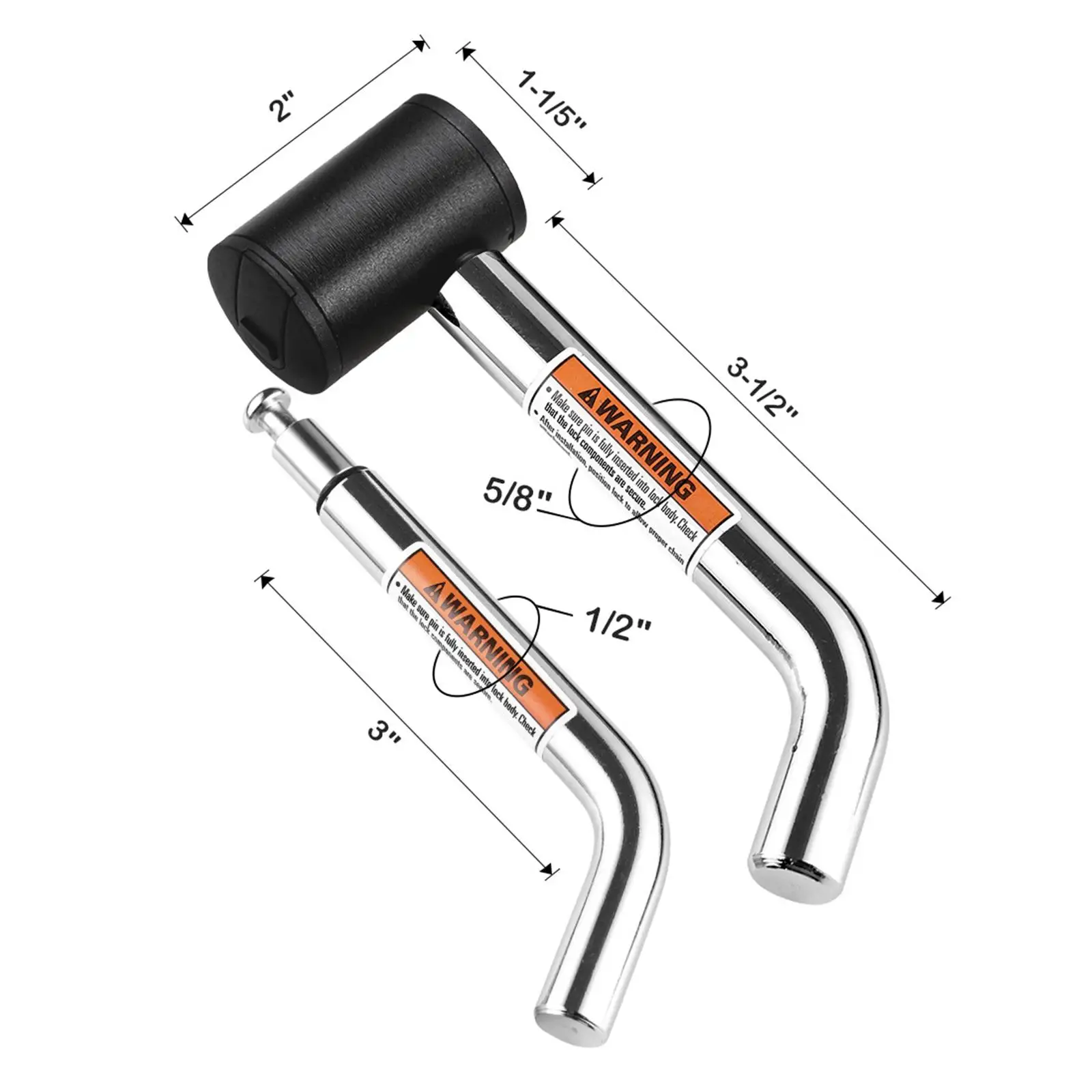 Hitch Lock Trailer Security Lock Locking Pins Resistant with 5/8