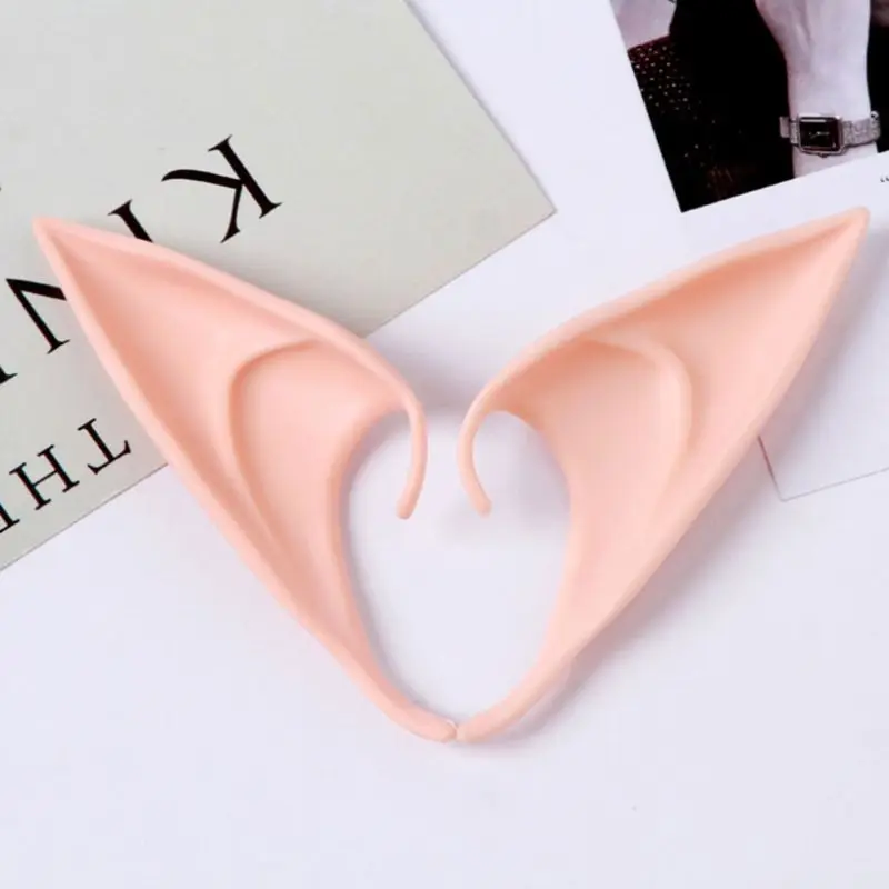 Mysterious Angel Elf Latex Ears for Fairy Cosplay Costume Accessories Halloween Decoration Photo Props Adult Kids