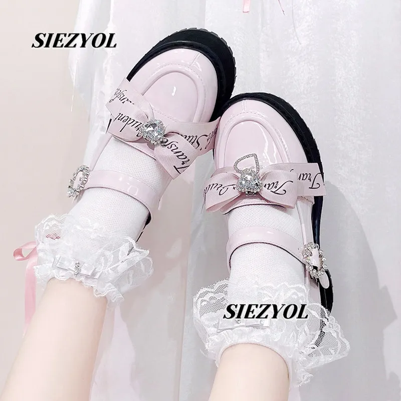 Thick Sole Sexy Shoes Japanese Style Mass Production Subculture Sweet Girls Easiest for Match Bows High Heels Shoes for Women