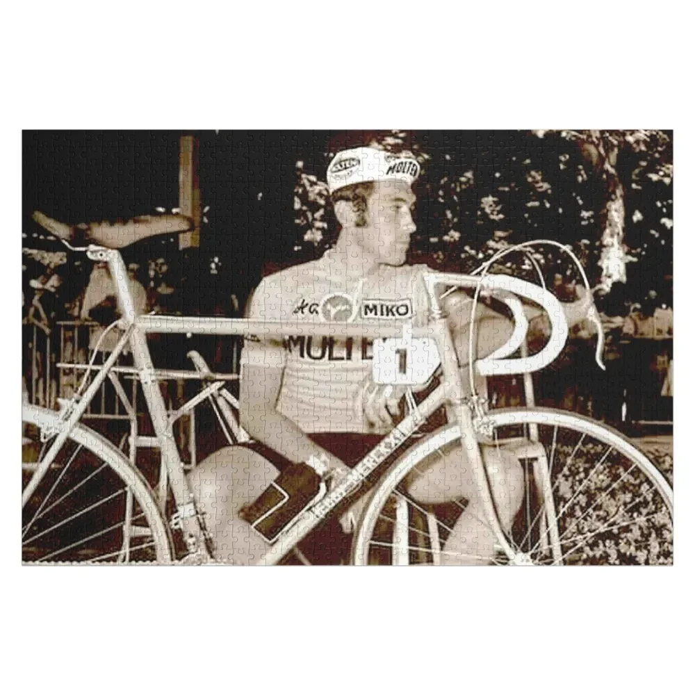 EDDY MERCKX: Vintage Bicycle Racing Print Jigsaw Puzzle Customized Picture Photo Custom Puzzle