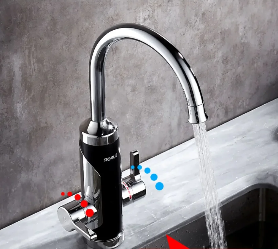 Electric Water Faucet - Instant Fast Heating. Kitchen Treasure. For Household Kitchen & Bathroom. Universal