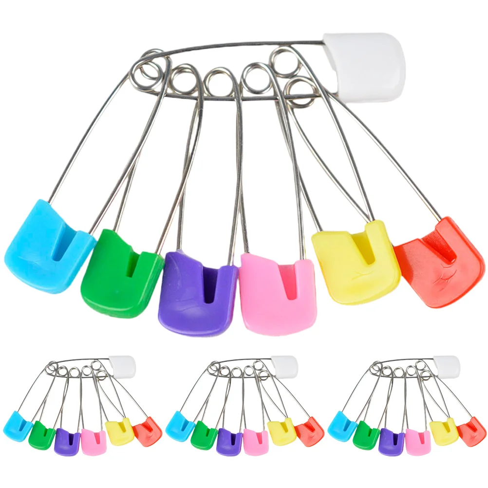 50 Pcs Child Safety Pins for Clothes Baby Diapers Medium Clothing Steel Brooches