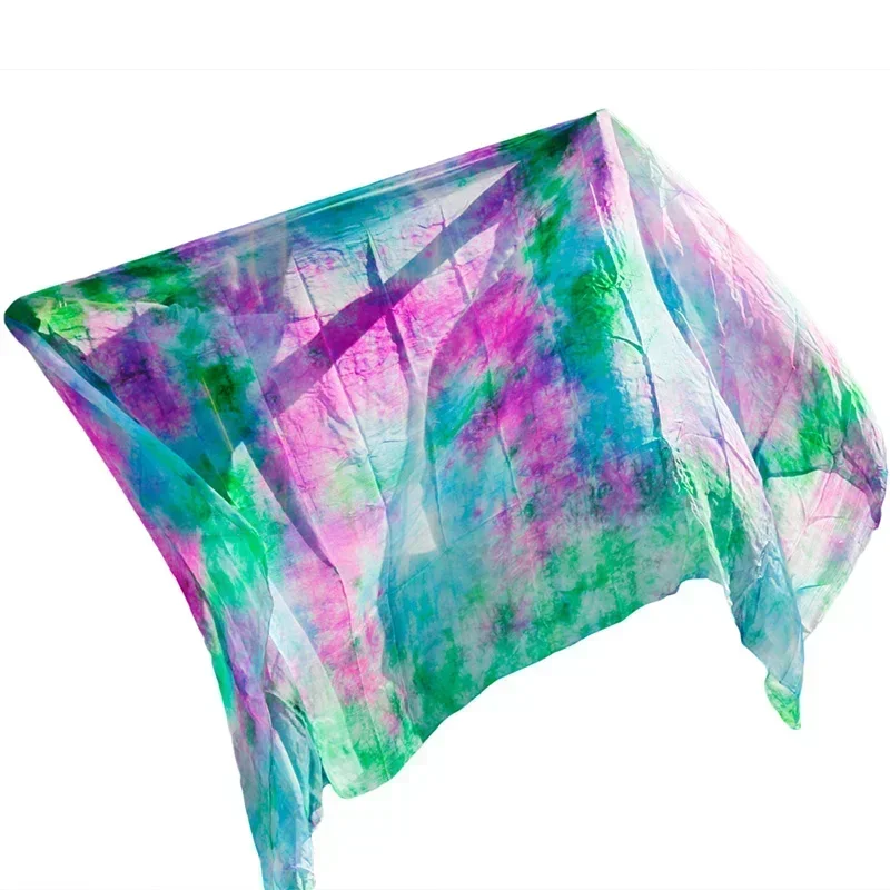 Wizjer do tańca brzucha z prawdziwego jedwabiu, tanie wizjery taneczne, hurtownia kostiumów tari perut, wizjer 250*114cm, mix kolorów