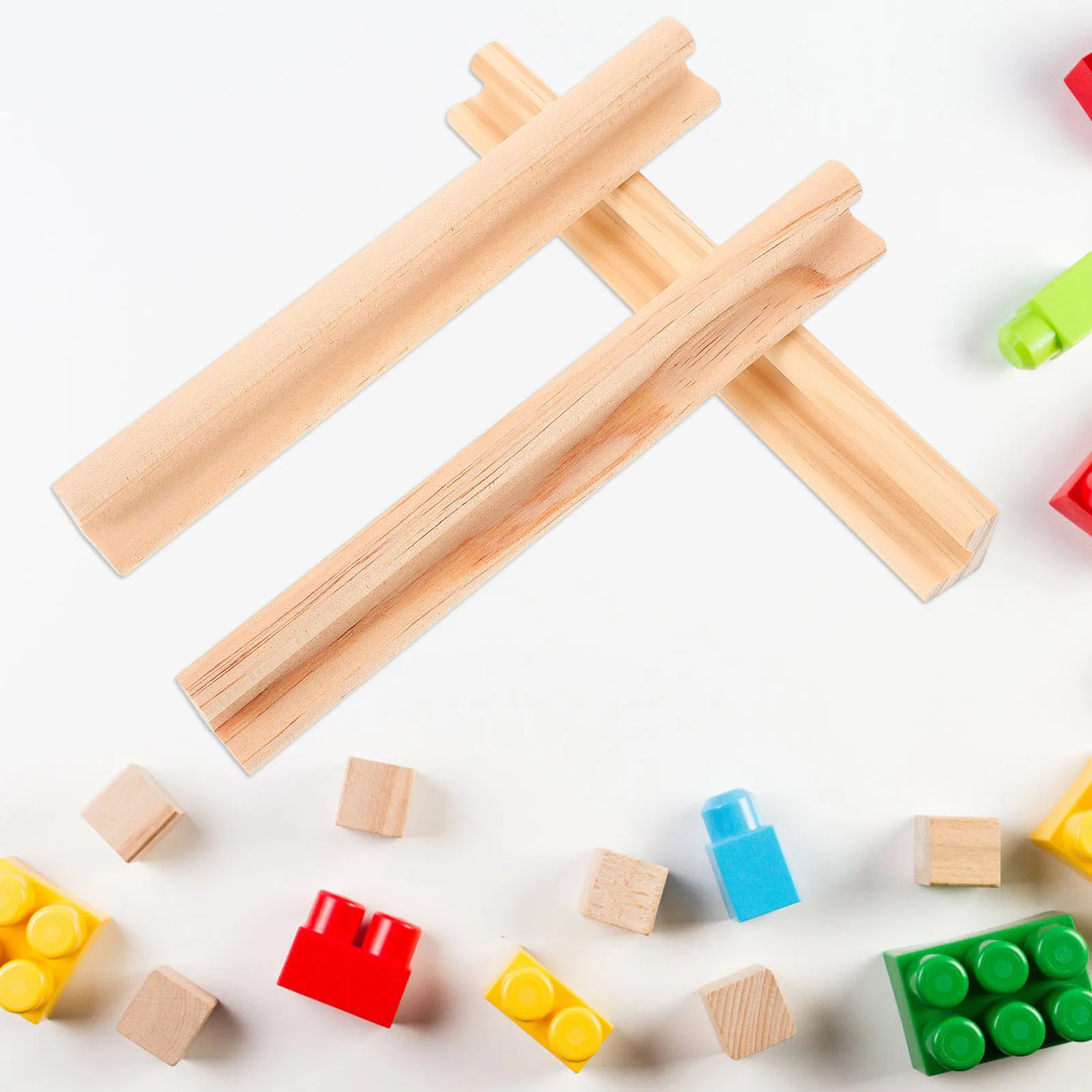 8pcs Wooden Domino Rack Tray Holders Organizer For Board Game Accessories Multi-Function Display Stand For Cards Tiles Alphabet