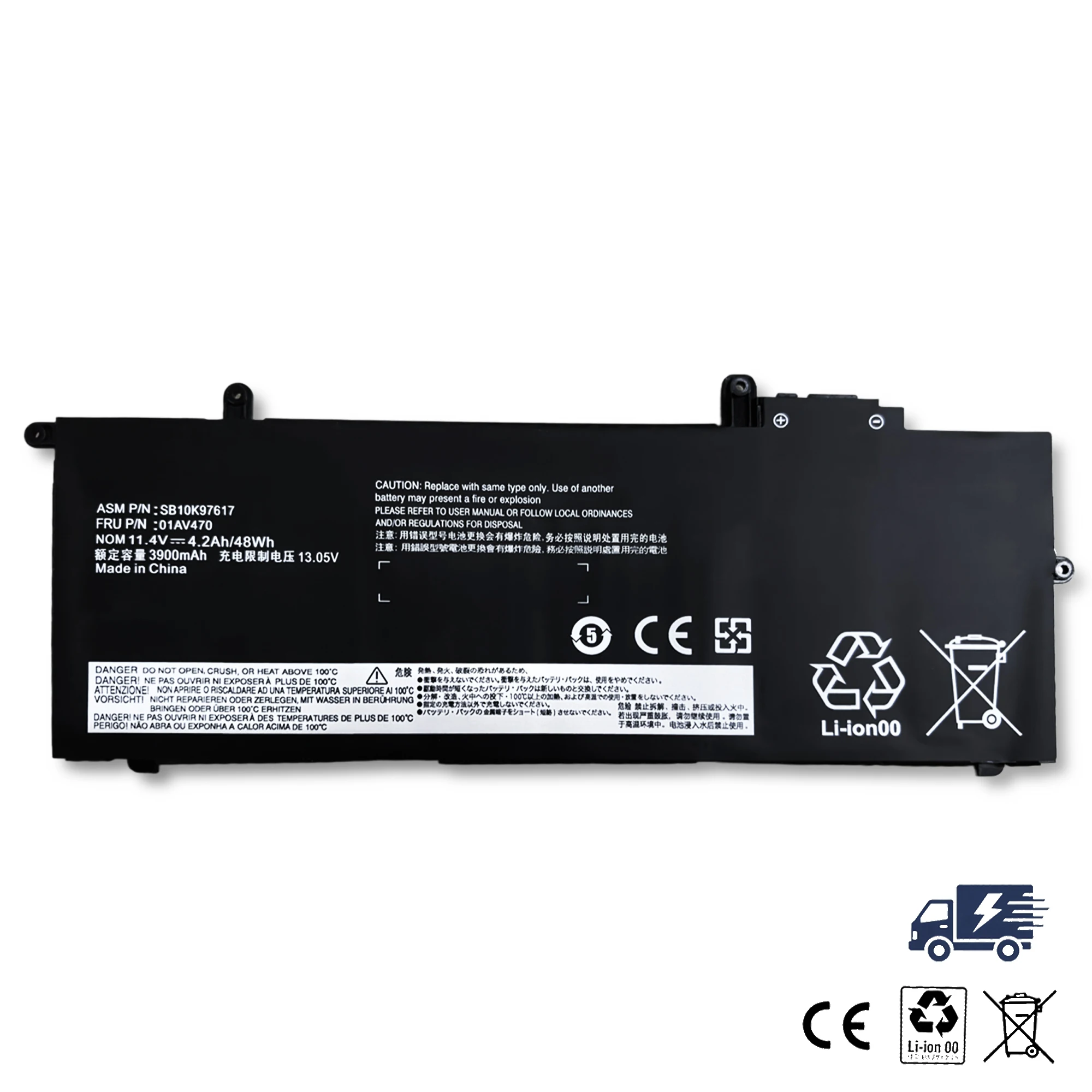 New for Lenovo Thinkpad X280 01AV470 01AV471 01AV472 L17M6P71 L17C6P71 Laptop Battery
