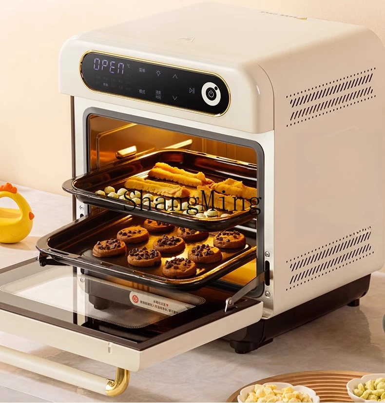 ZYY desktop máquina de vapor, assar e fritar pequeno forno de vapor elétrico doméstico três em um