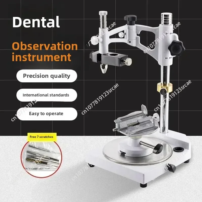 Dental Lab Equipment Parallelometer Square Base Surveyor Visualizer with 7 Tips