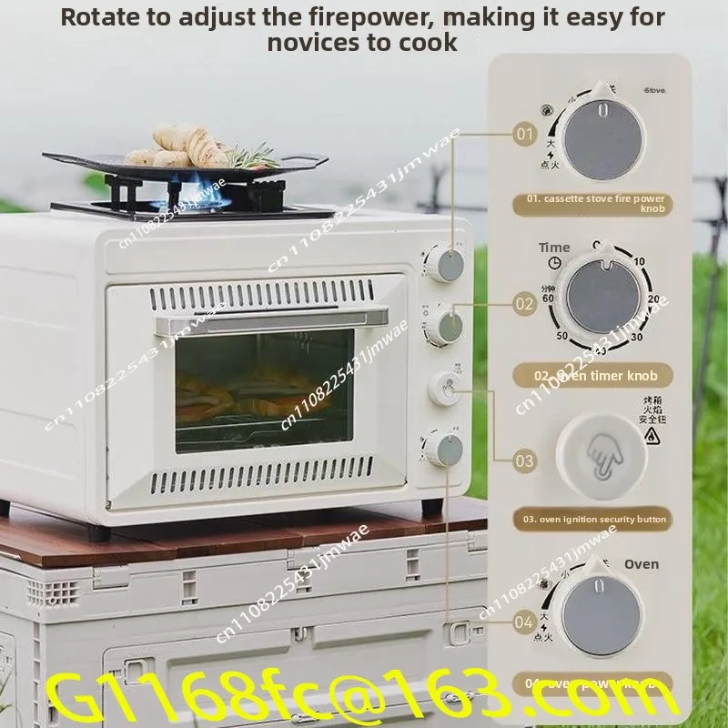 Hot Selling Outdoor Portable Windproof Oven with 5-8 Person Capacity Integrated Oven for Baking, Grilling, and Stewing