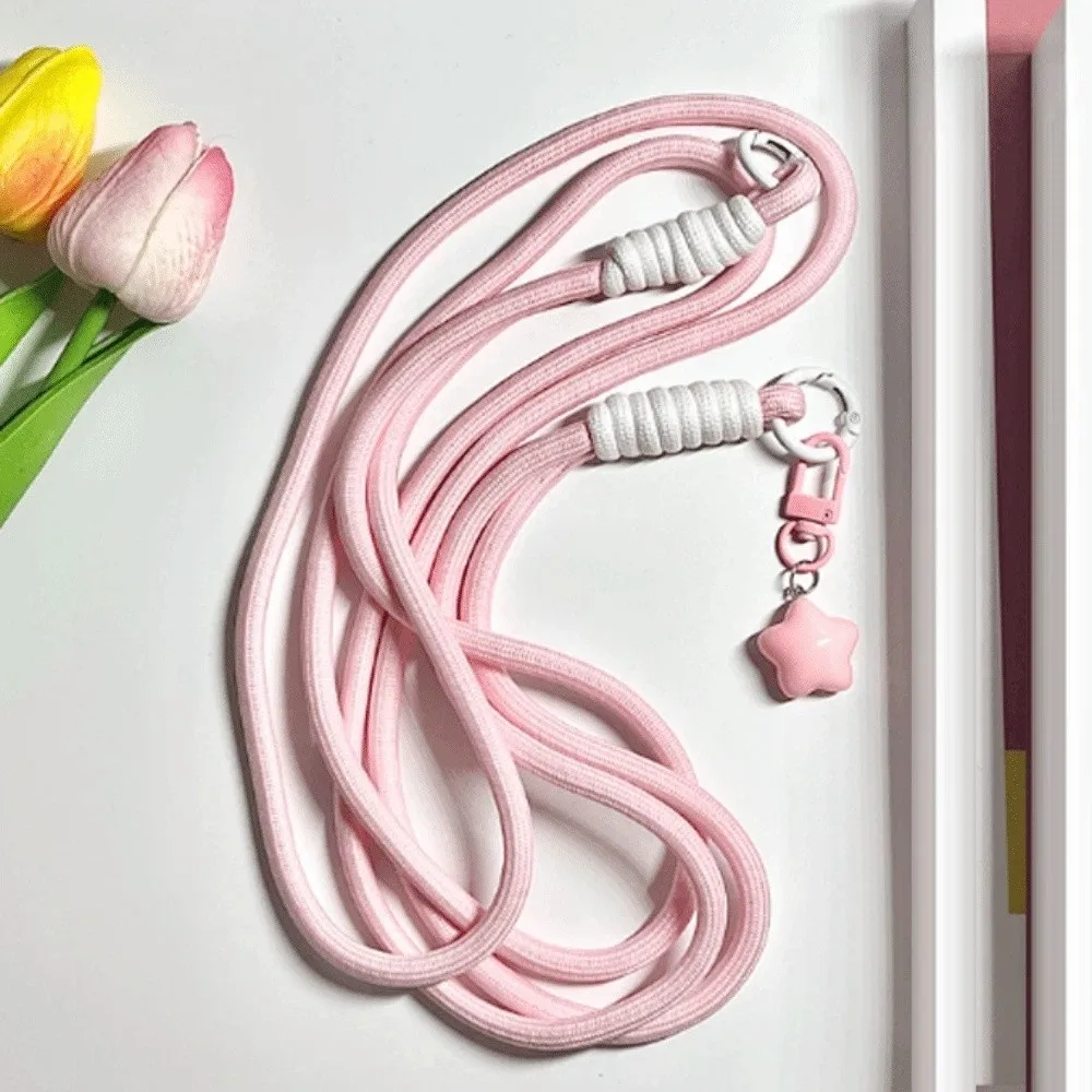 

Ремешок для мобильного телефона со звездой, съемная подвесная веревка, ремешок для телефона через плечо, универсальные длинные шейные ремни для телефона, подвесные украшения