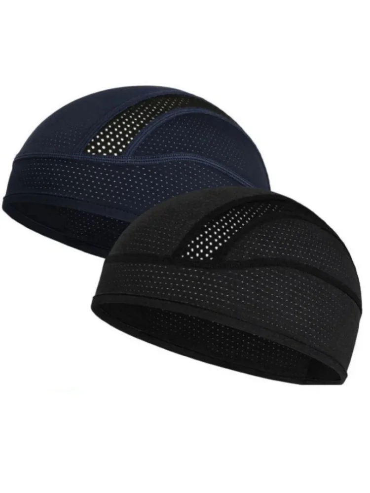 AliExpress NONE Summer Breathable Mesh Beanie Skull Cap Sports Running Absorbent Sweat Hat Cycling MTB Under Helmet Liner Anti-UV Quick Dry Hat