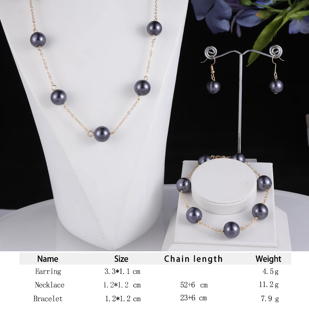 Cring Coco Women Black Pearl Necklace Set 2024 New Design Accessories Necklaces Hawaiian Polynesian Mother's Day Gift Women