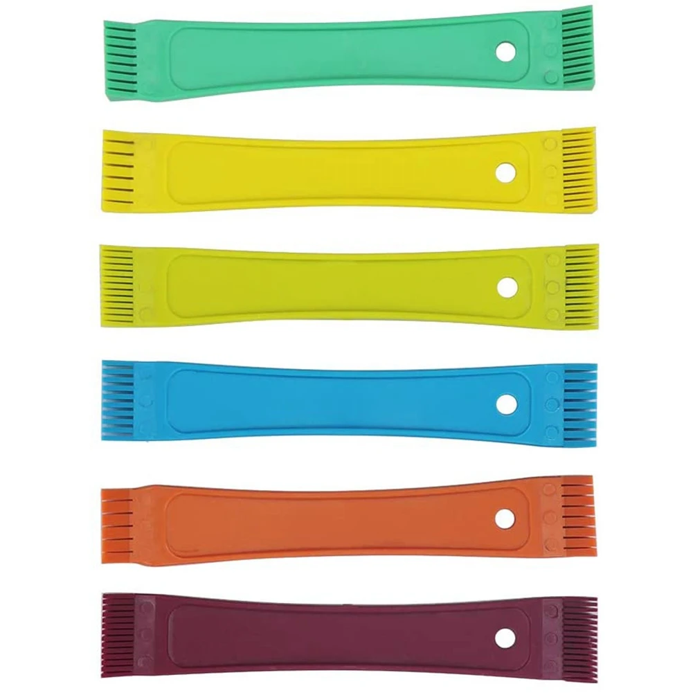 @@AB07 Hot Use Fcr6 Fin Comb Set Plastic Colored Fin Coil Comb Radiator Fin Comb Straightener Condenser Coil Fin Comb