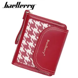 Baellerry New Women Short Wallet Brand Zipper Coin Pocket Female Purse Quality Credit Card Holder Wallets For Women Money Clips
