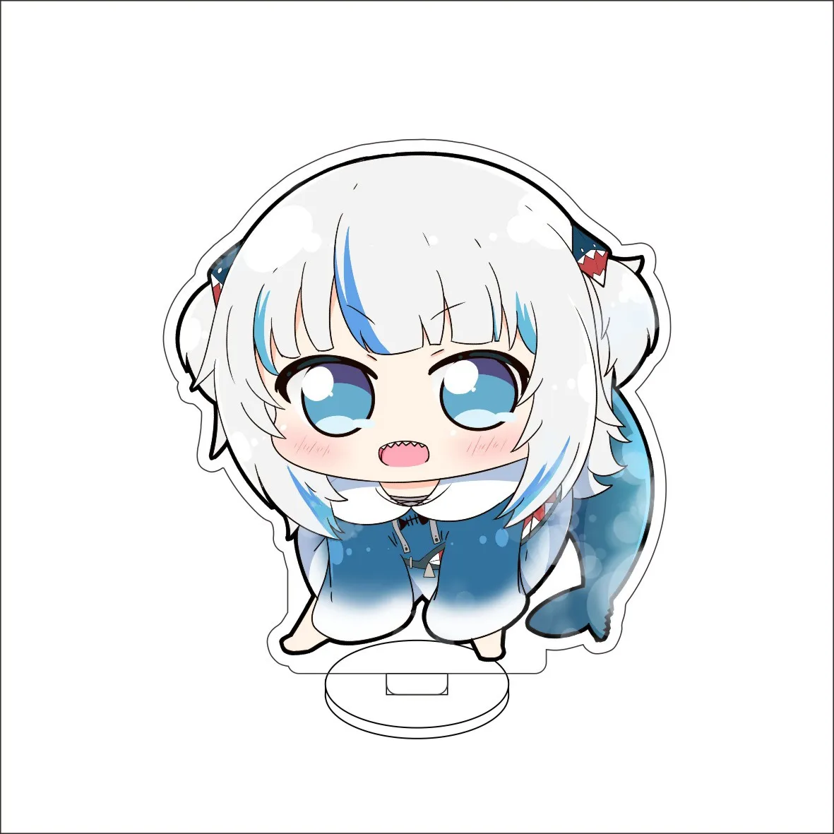 10CM Anime ‌Hololive EN VTuber Cos Gawr Gura Figure Acrylic Stand Goods Cute Ornaments Chrismas Birthday Lovely Gifts view 4
