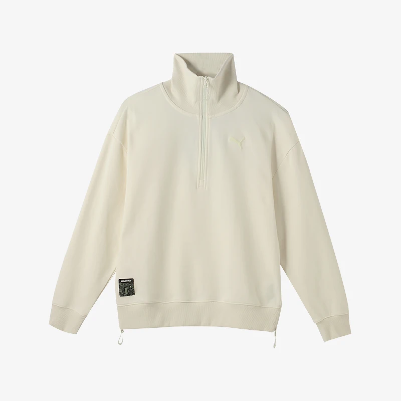 

Puma, новинка 2024, женская спортивная простая повседневная дышащая свободная толстовка с половиной молнии 628764-87