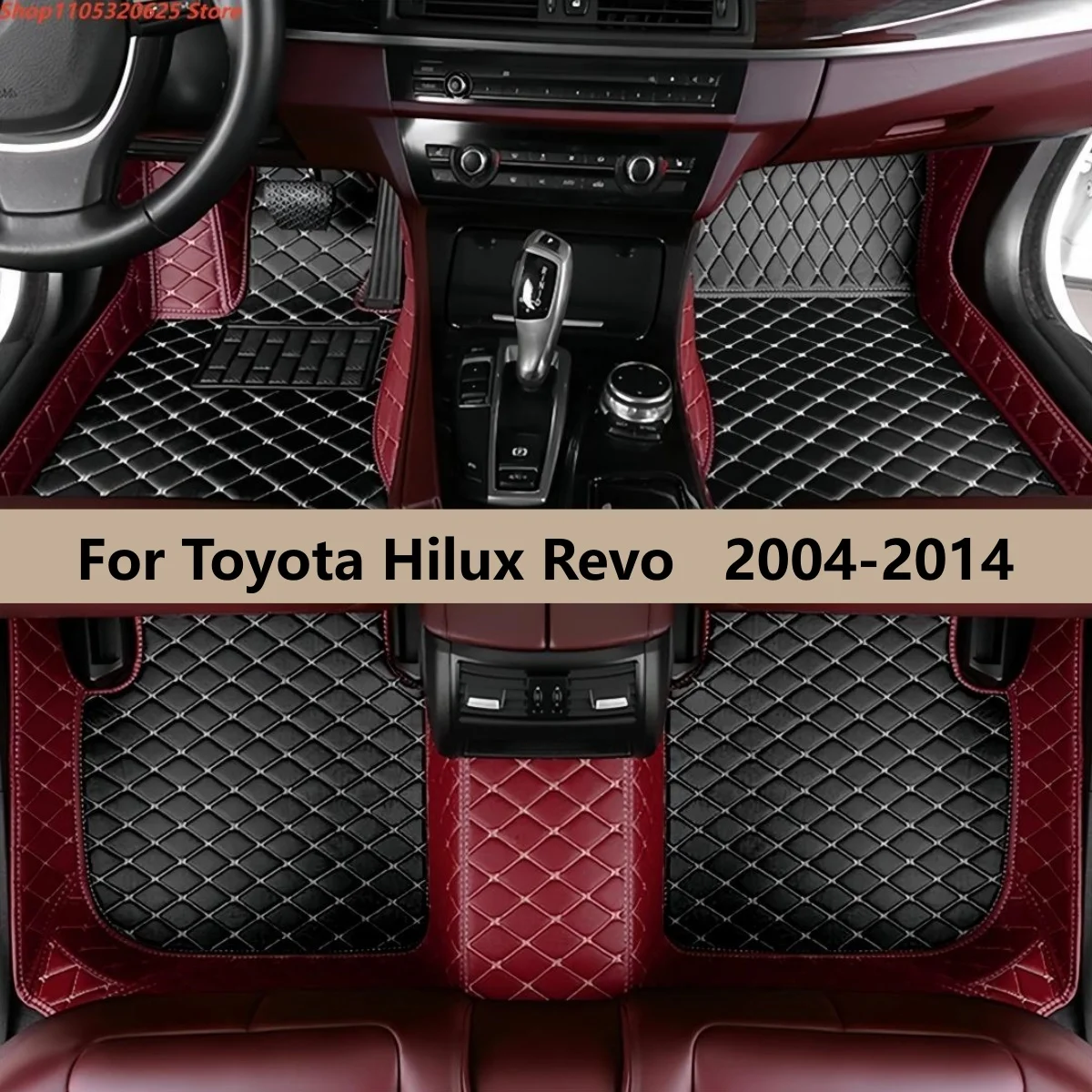 

Car Floor Mats For Toyota Hilux Revo 2004-2011 2012 2013 2014 Waterproof Full Set Floor Mats For Cars Accessories
