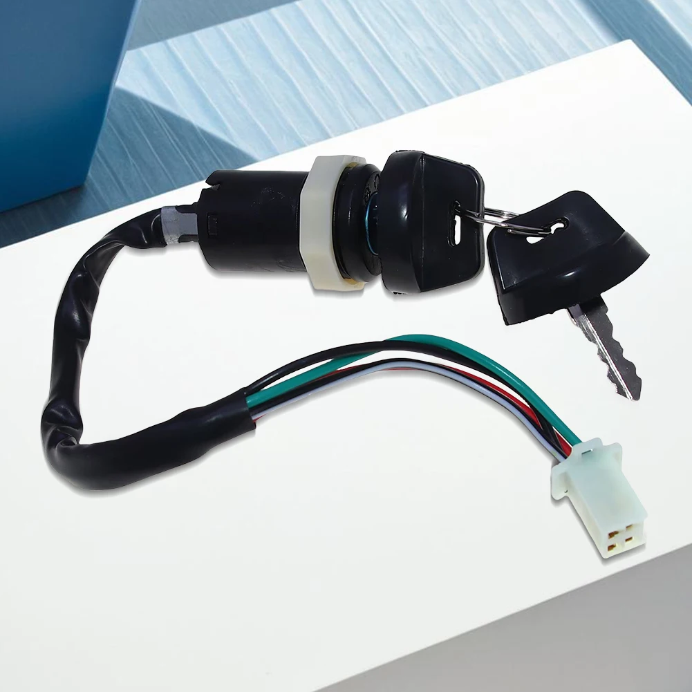 

Ключ зажигания мотоцикла с проводом, 4-контактный ключ, запасные части для мотоцикла для 50cc 70cc 90cc 110cc 125cc 250cc ATV