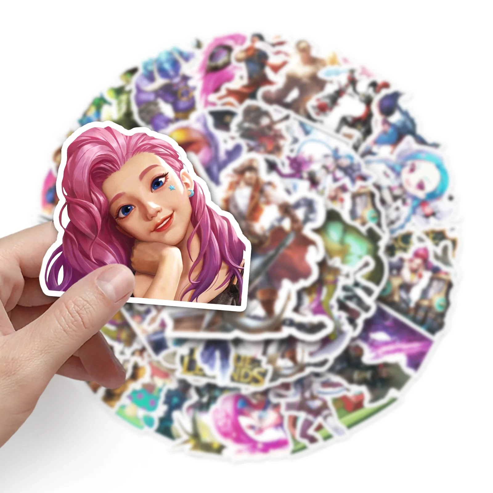 50Pcs League of Legends Series Graffiti Stickers Suitable for Laptop Helmets Desktop Decoration DIY Stickers Toys Wholesale