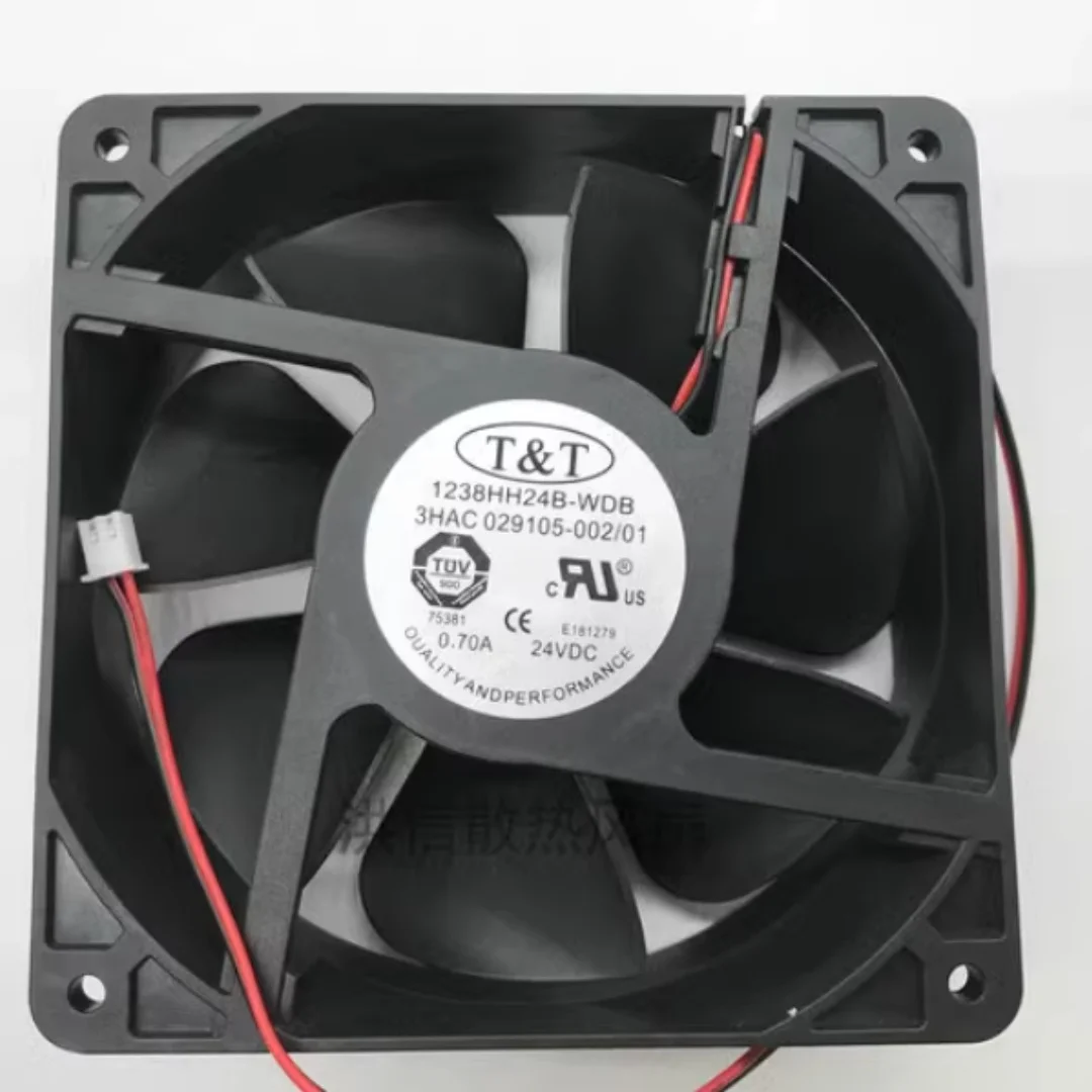 ABB Robot Fan 1238HH24B-WDB 3HAC 029105-002/01 24V 0.70A 12CM Two Wire Fan